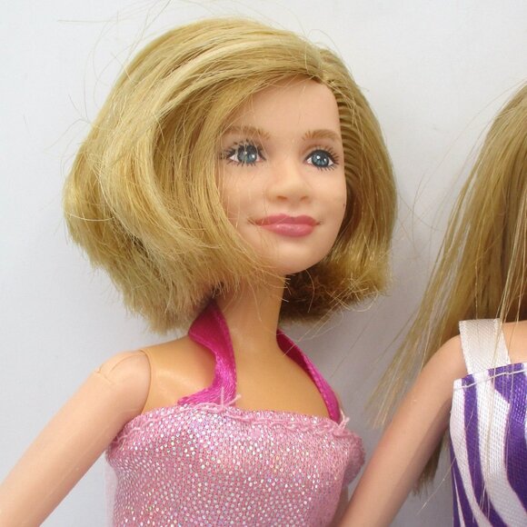 Mary Kate & Ashley Dolls Set Of 3 Blonde Hair 11.5" With Colorful Dresses - Picture 2 of 5